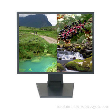 CCTV Monitor with integrated quad 12.1-inch LCD Monitor with VGA/BNC*4 input Rugged Metal Frame